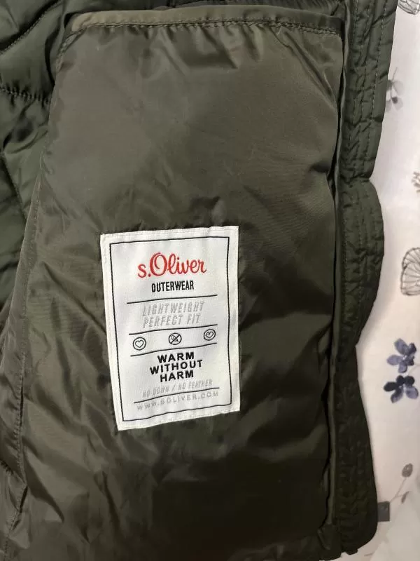 Geacă de iarnă S.Oliver EU 38 | Khaki, Fără glugă, Monocrom, Poliamidă - Image 6