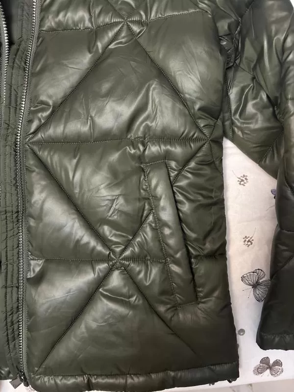 Geacă de iarnă S.Oliver EU 38 | Khaki, Fără glugă, Monocrom, Poliamidă - Image 10