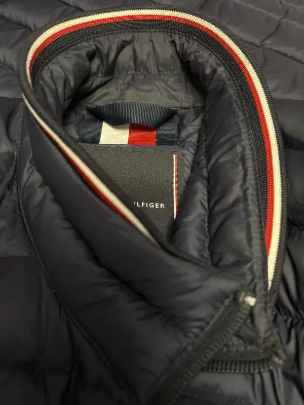 Geacă puffer Tommy Hilfiger EU 38 | Albastru, Fără glugă, Monocrom, Poliester - Image 12