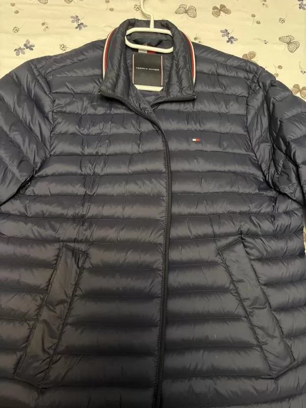 Geacă puffer Tommy Hilfiger EU 38 | Albastru, Fără glugă, Monocrom, Poliester - Image 3