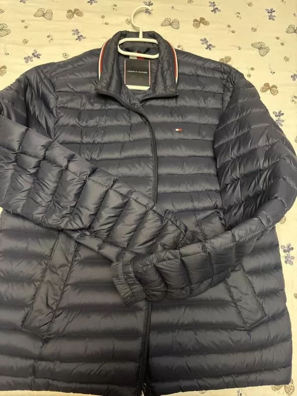 Geacă puffer Tommy Hilfiger EU 38 | Albastru, Fără glugă, Monocrom, Poliester - Image 4