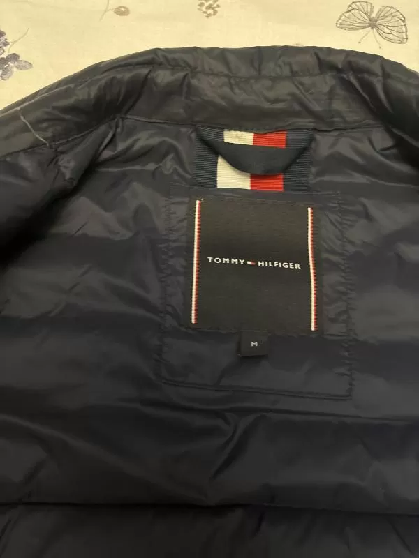 Geacă puffer Tommy Hilfiger EU 38 | Albastru, Fără glugă, Monocrom, Poliester - Image 6