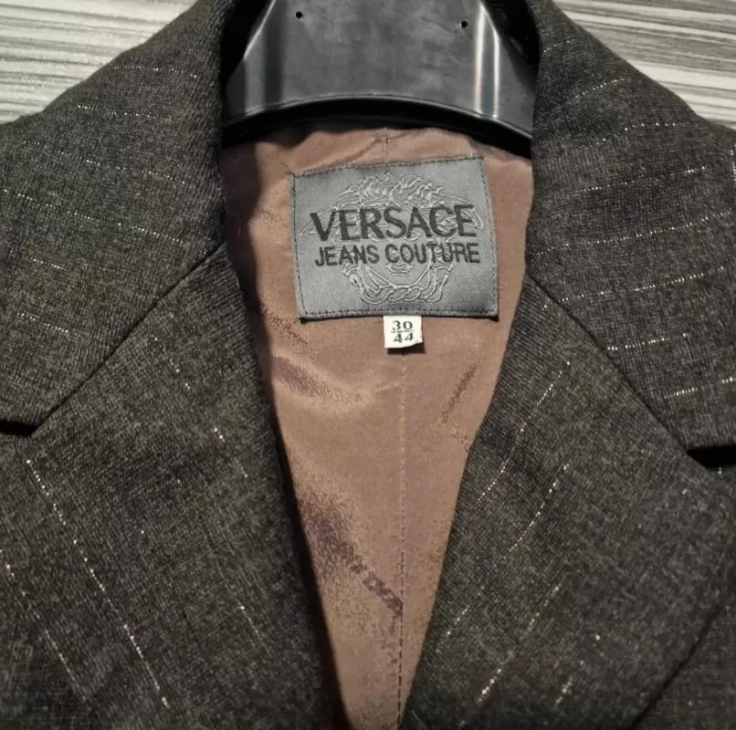 Blazer Versace EU 38 | Gri, Fără glugă, Poliester - Image 4