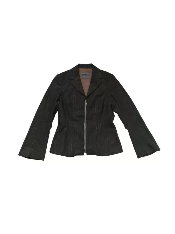 Blazer Versace EU 38 | Gri, Fără glugă, Poliester