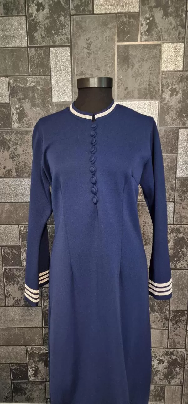 Rochie casual EU 36 | Albastru, Midi - Image 3