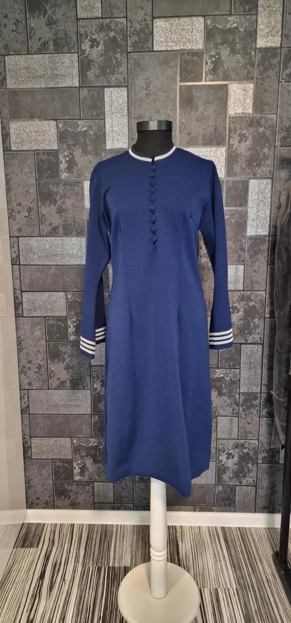 Rochie casual EU 36 | Albastru, Midi - Image 2