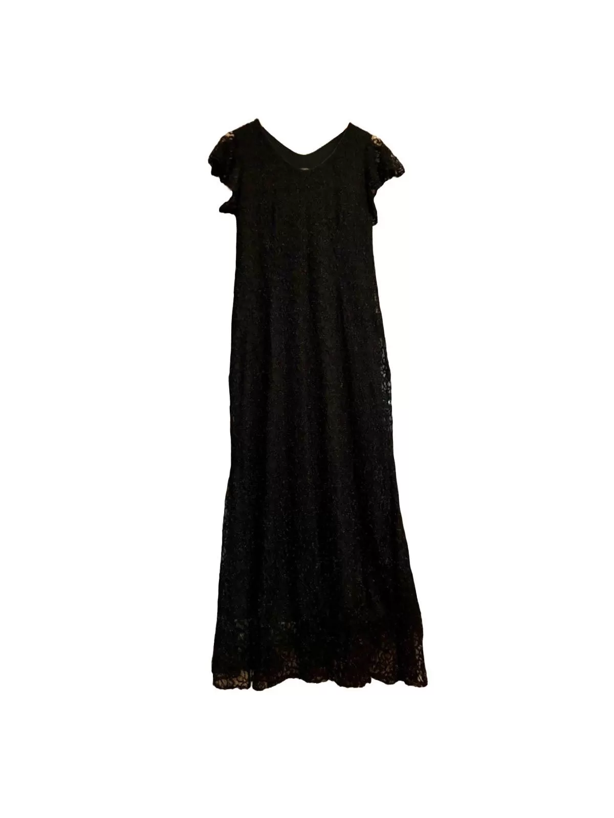 Rochie de ocazie Maxi STA-WO-TEX EU 46 | Negru, Mânecă scurtă, Plus size
