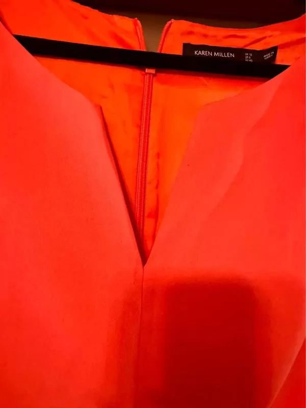 Rochie de seară Karen Millen EU 40 | Roșu, Midi, Fără mâneci, Poliester - Image 3