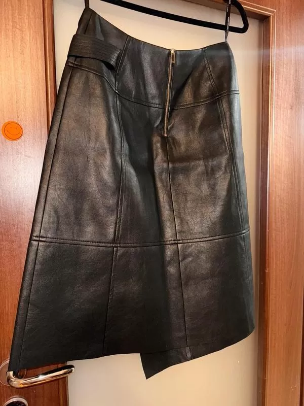 Fustă din piele Karen Millen EU 40 | Negru, Midi, Talie înaltă, Piele naturală - Image 4