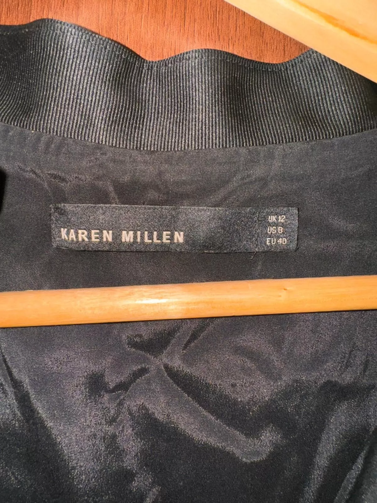 Rochie office Karen Millen EU 40 | Negru, Midi, Fără mâneci, Volane, Vâscoză - Image 4