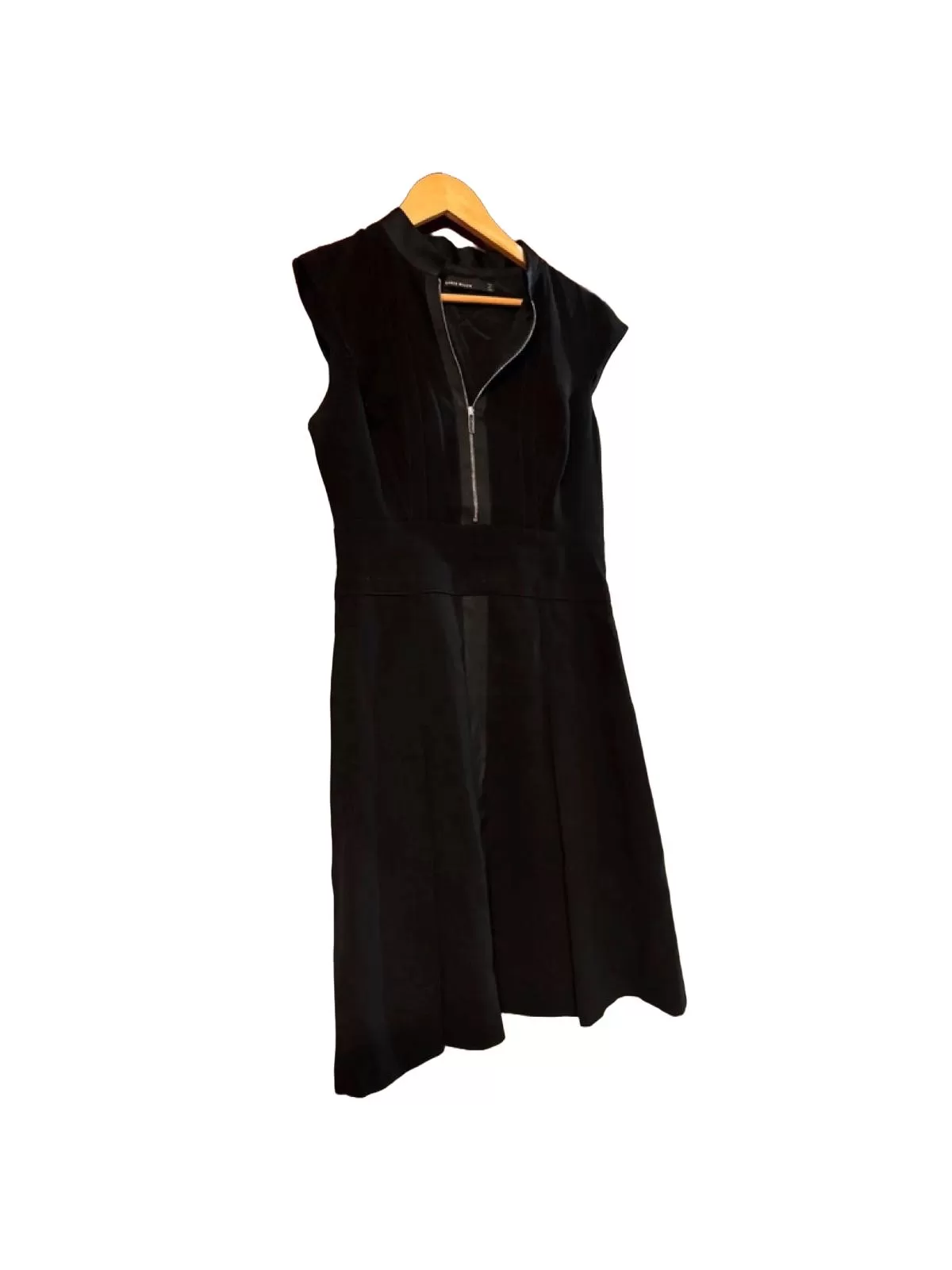 Rochie office Karen Millen EU 40 | Negru, Midi, Fără mâneci, Volane, Vâscoză