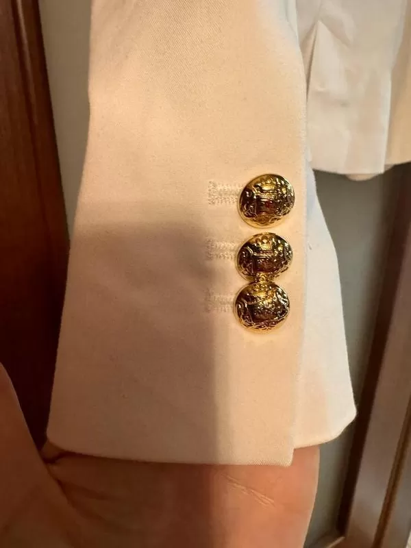 Blazer Zara EU 38 | Alb, Fără glugă, Poliester - Image 4