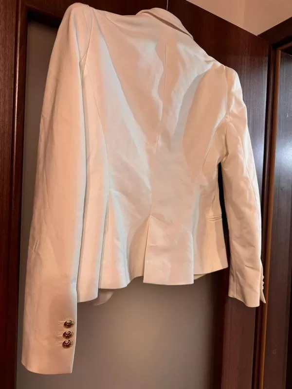 Blazer Zara EU 38 | Alb, Fără glugă, Poliester - Image 3