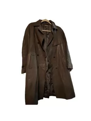 Trenci PEDRO DEL HIERRO EU 38 | Maro, Fără glugă, Monocrom, Poliamidă