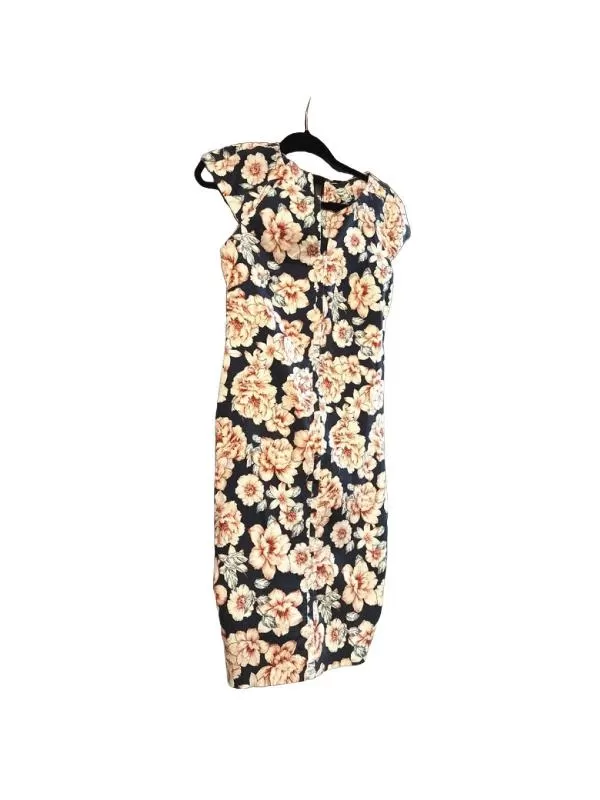 Rochie mulată TOP SECRET EU 36 | Multicolor, Mini, Mânecă scurtă, Petite, Floral & Tropical, Poliester