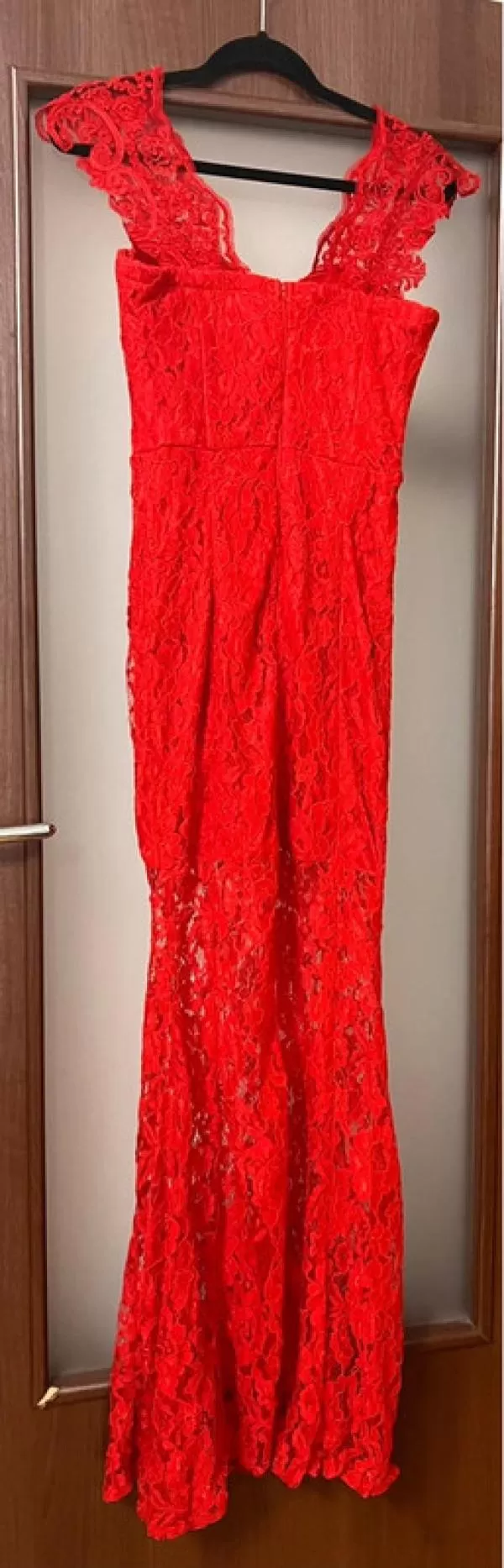 Rochie de ocazie ATMOSPHERE EU 38 | Roșu, Maxi, Fără mâneci, Transparent - Image 3