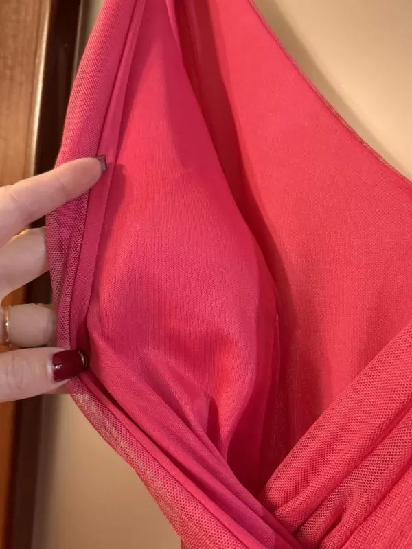 Rochie de ocazie NO BRAND EU 38 | Fuchsia, Maxi, Fără mâneci, Pietre decorative, Poliester - Image 5