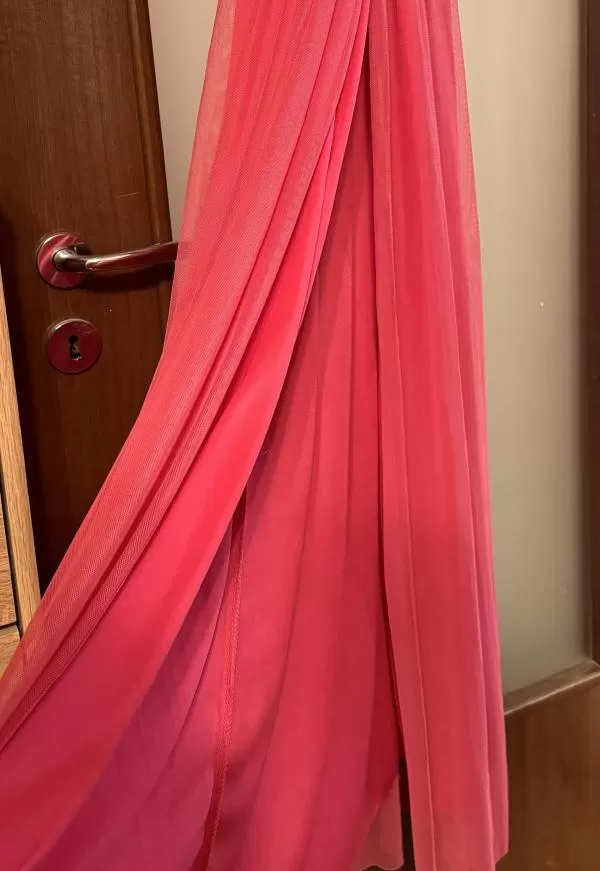 Rochie de ocazie NO BRAND EU 38 | Fuchsia, Maxi, Fără mâneci, Pietre decorative, Poliester - Image 7