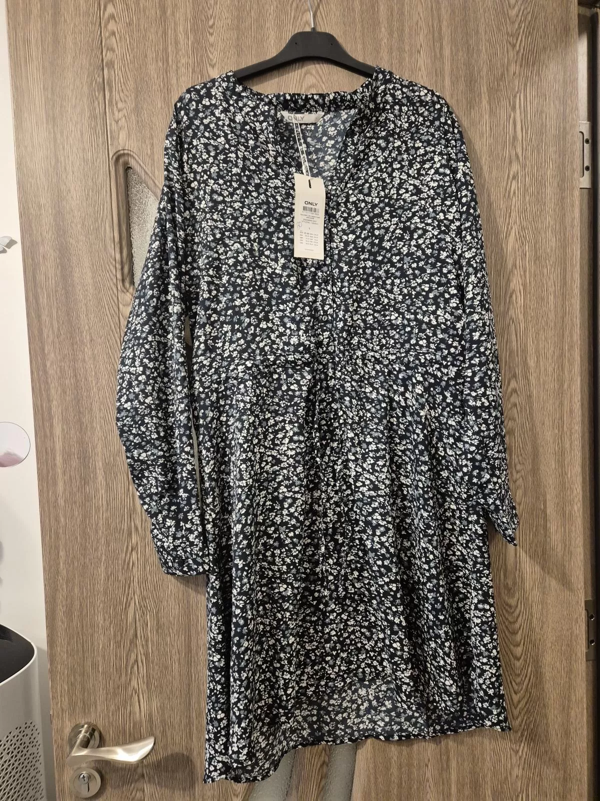 Tunică Only L | Bleumarin, Normal, Mânecă lungă, Floral & Tropical, Poliester - Image 5
