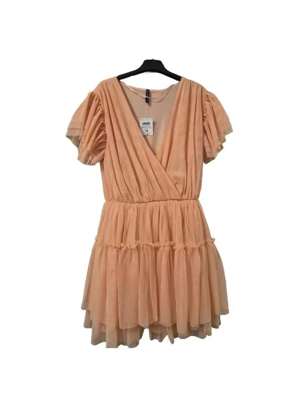 Rochie de ocazie Calliope EU 38 | Portocaliu, Mini, Mânecă scurtă