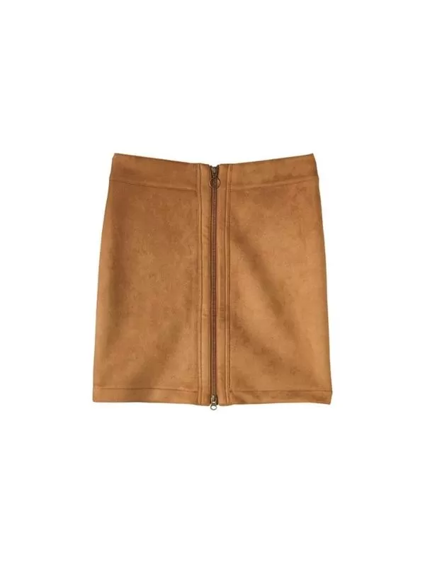 Fustă dreaptă Esmara EU 38 | Caramel, Mini, Dreaptă (Straight) fit