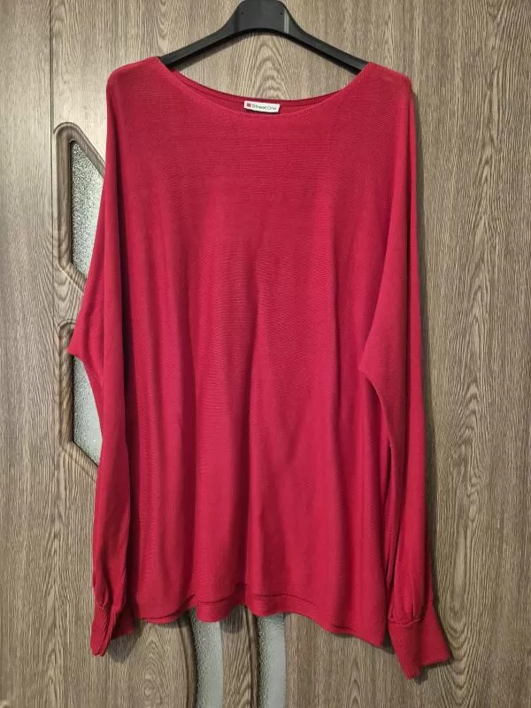Pulover Street One EU 40 | Roșu, Lung, Mânecă lungă, Regular fit - Image 2