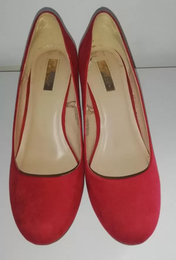 Pantofi cu toc înalt Primark EU 39 | Roșu, Monocrom, Piele ecologică - Image 3