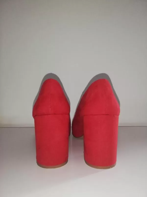 Pantofi cu toc înalt Primark EU 39 | Roșu, Monocrom, Piele ecologică - Image 4