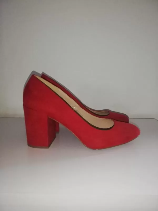 Pantofi cu toc înalt Primark EU 39 | Roșu, Monocrom, Piele ecologică - Image 5