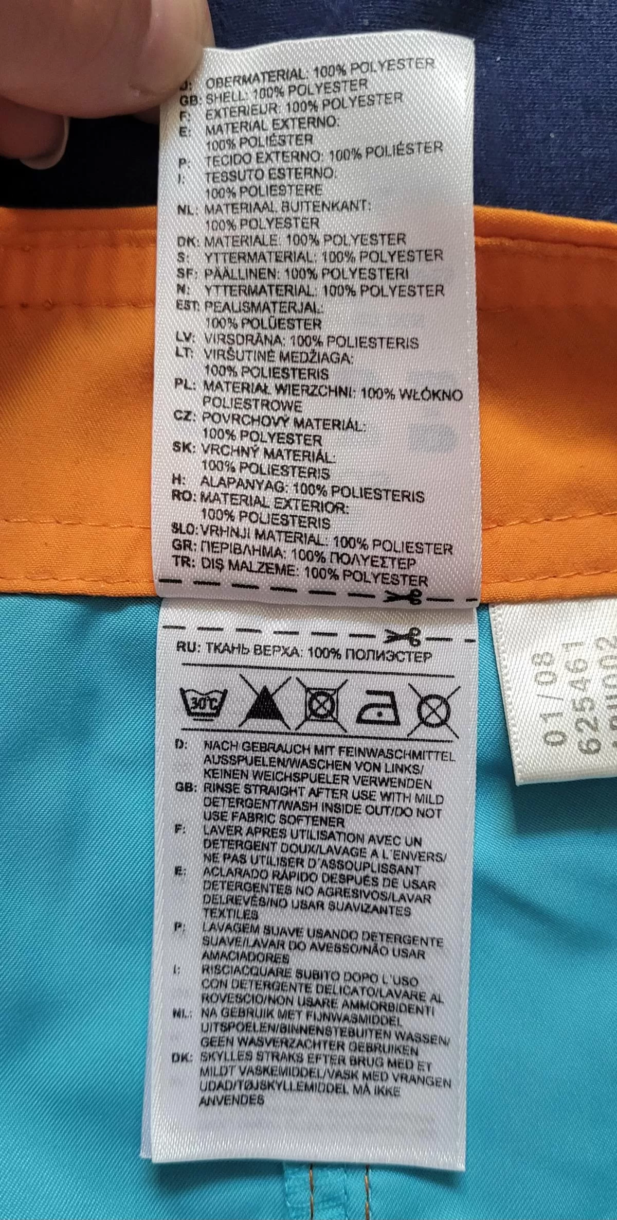 Pantaloni sport adidas EU 38 | Bleu, Scurți, Poliester - Image 5