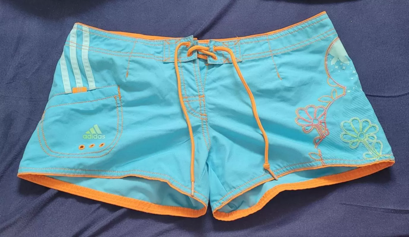 Pantaloni sport adidas EU 38 | Bleu, Scurți, Poliester - Image 2