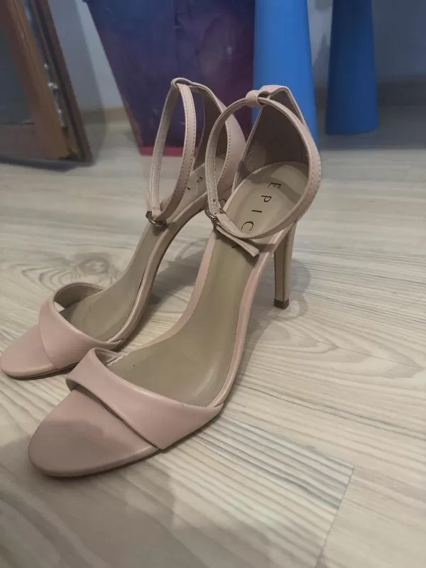 Sandale cu toc Epica EU 37 | Crem, Piele naturală - Image 2