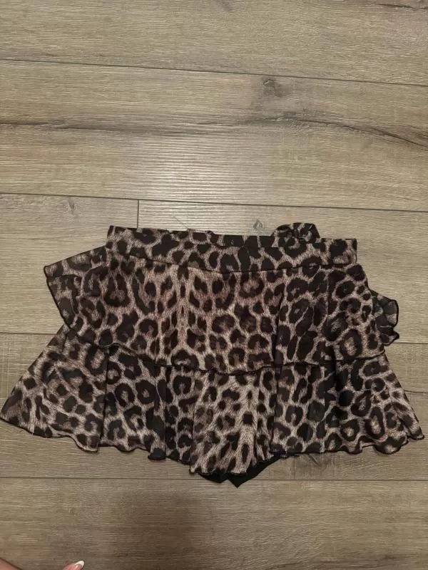 Fustă-pantalon Shein M | Maro, Mini, Tip pantalon fit, Animal print - Image 2