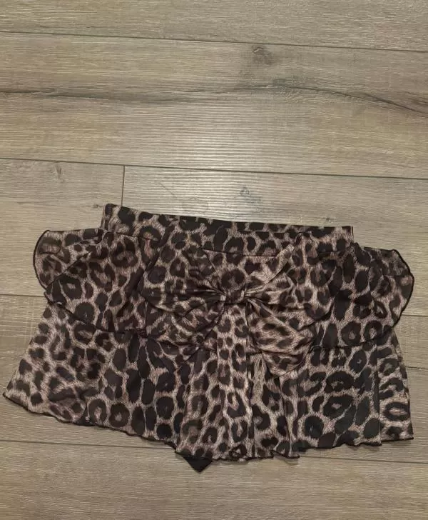 Fustă-pantalon Shein M | Maro, Mini, Tip pantalon fit, Animal print - Image 3