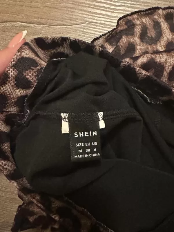 Fustă-pantalon Shein M | Maro, Mini, Tip pantalon fit, Animal print - Image 5