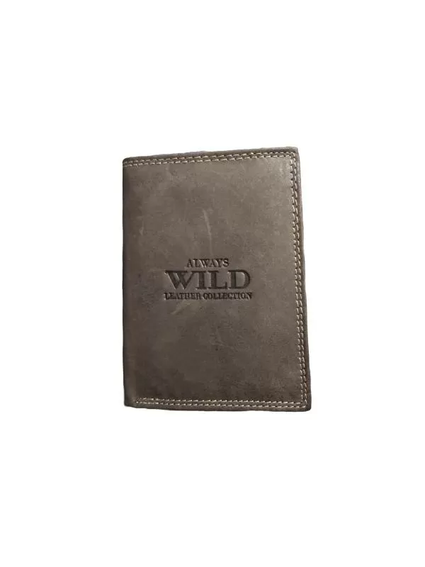 Portofel Always Wild PTR | Maro, Piele naturală