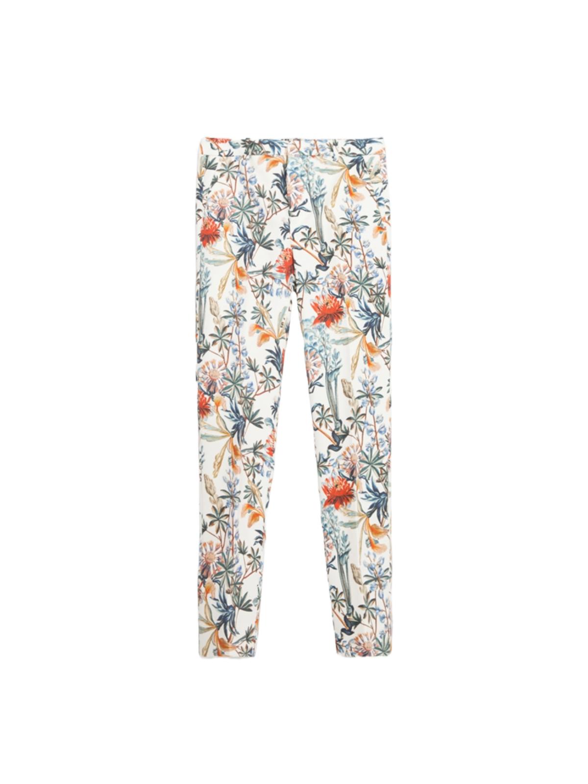 Pantaloni chino Zara floral print S
