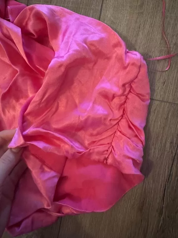 Top cropped Zara S | Fuchsia, Cropped (Scurt), Fără mâneci, Design petrecut - Image 9