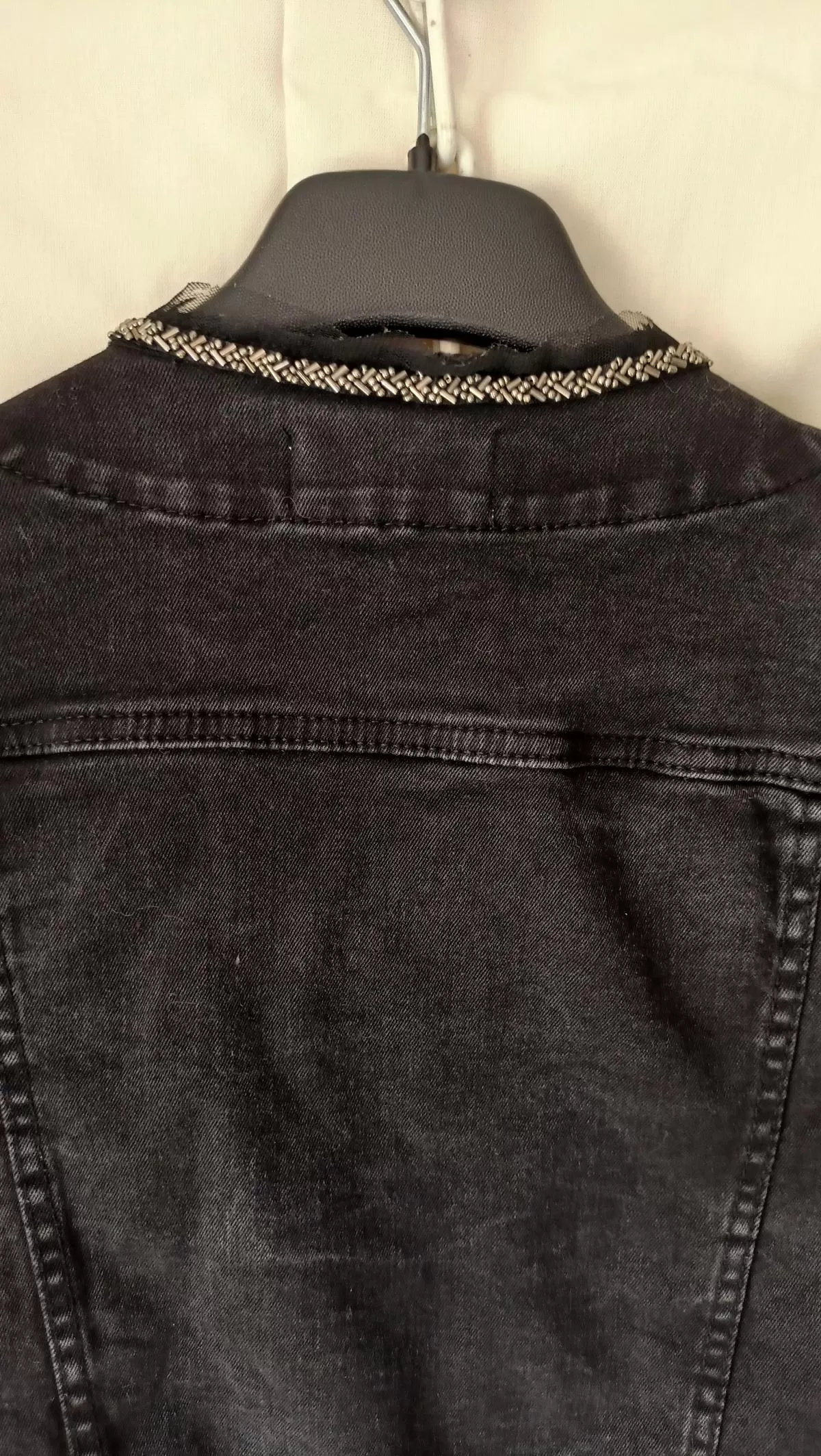 Geacă din denim Mango EU 36 | Negru, Fără glugă, Denim - Image 6