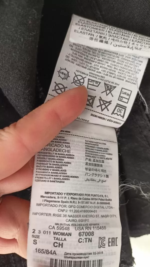Geacă din denim Mango EU 36 | Negru, Fără glugă, Denim - Image 7