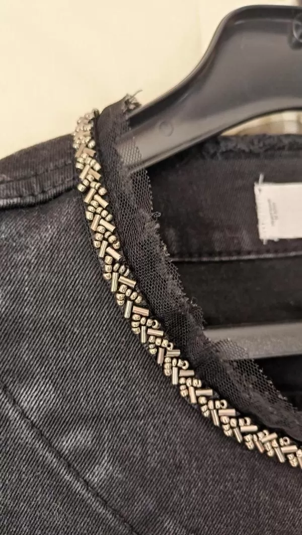 Geacă din denim Mango EU 36 | Negru, Fără glugă, Denim - Image 10