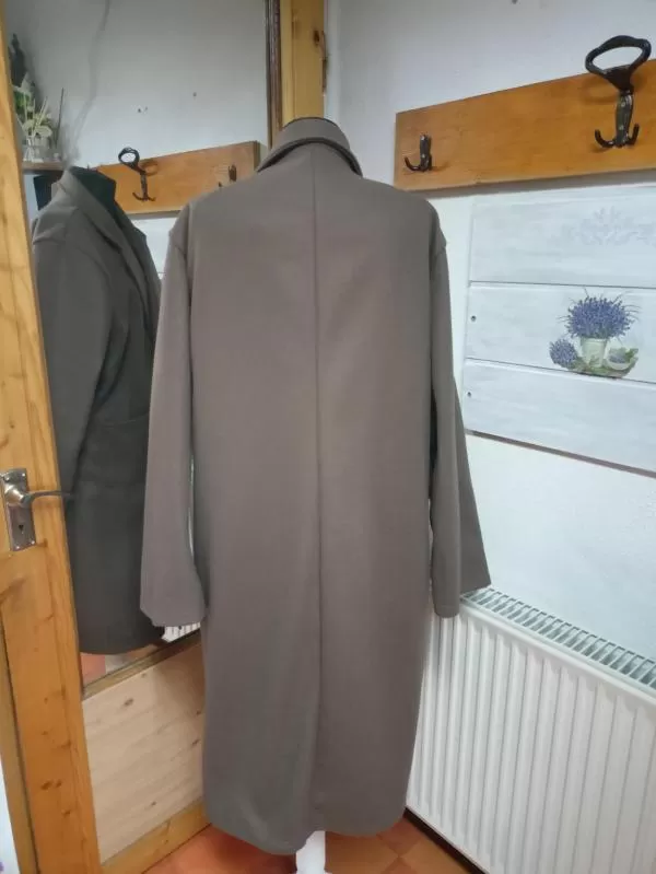 Palton lung Shein XL | Maro, Fără glugă, Poliester - Image 3