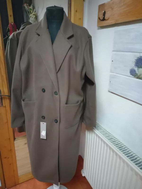Palton lung Shein XL | Maro, Fără glugă, Poliester - Image 5
