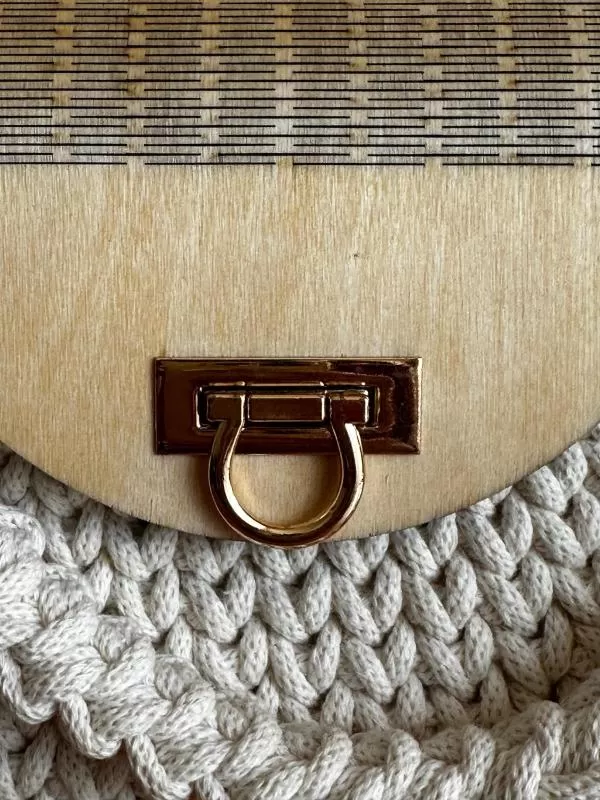 Geantă de mână Handmade | Bej, Bumbac - Image 6