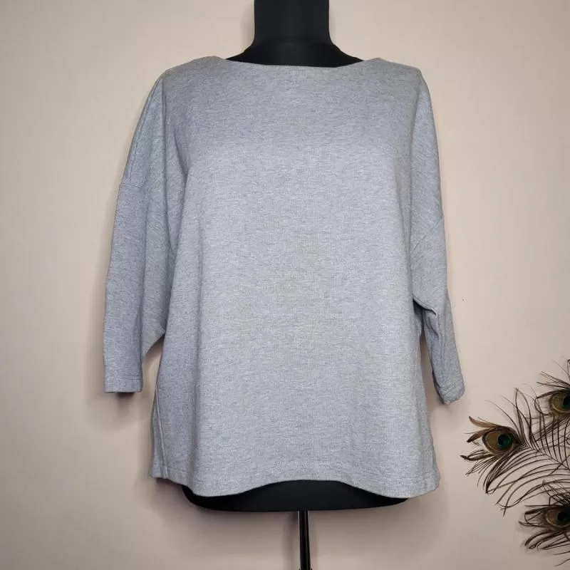 Bluză Esprit EU 38 | Gri, Normal, Mânecă lungă, Plus size, Bumbac - Image 5