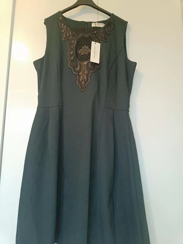 Rochie casual Molly Bracken EU 40 | Verde, Midi, Dantelă - Image 4