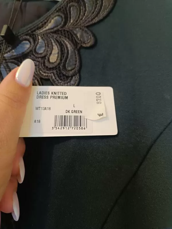 Rochie casual Molly Bracken EU 40 | Verde, Midi, Dantelă - Image 3