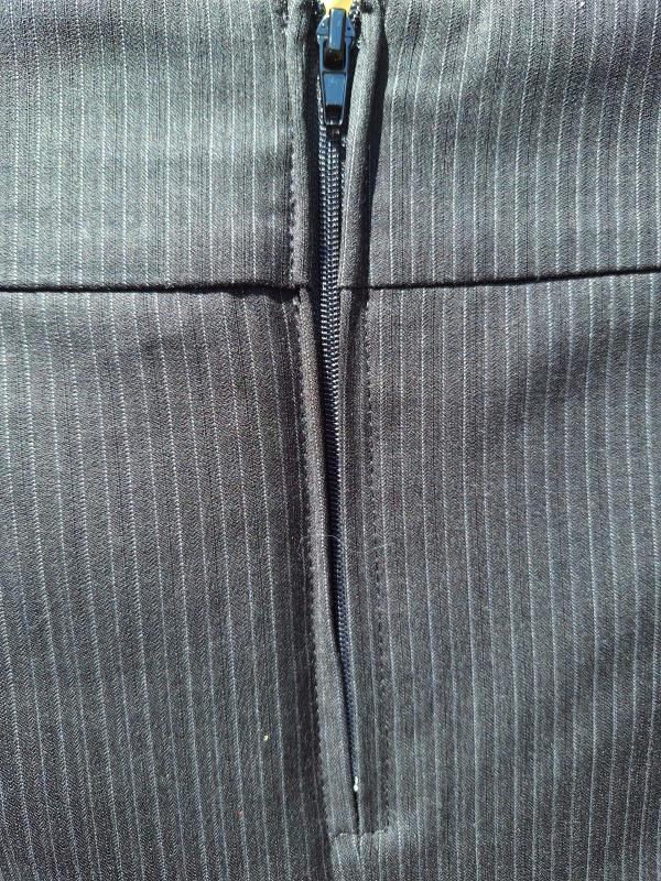 Fustă creion Orsay EU 42 | Negru, Mini, Creion (Pencil) fit, Dungi, Pliuri, Poliester - Image 6
