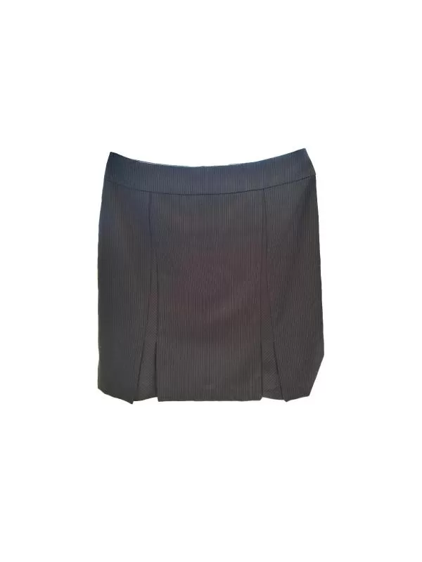 Fustă creion Orsay EU 42 | Negru, Mini, Creion (Pencil) fit, Dungi, Pliuri, Poliester