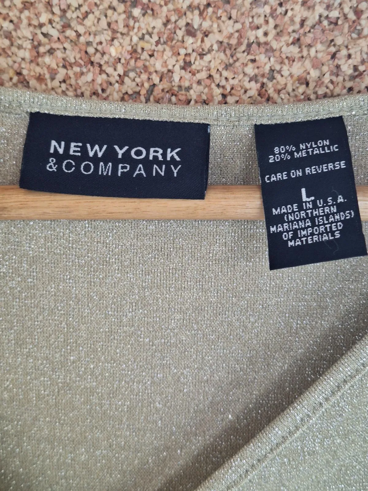 Bluză New York & Company L | Crem, Normal, Mânecă lungă, Drapat, Poliester - Image 5